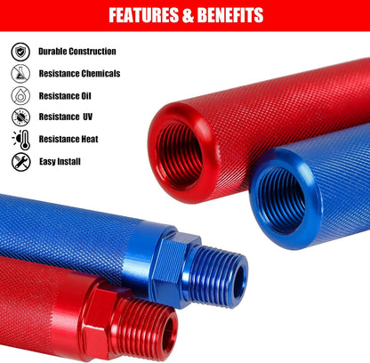 Anodized Aluminum Gladhand Grips Glad Hand Extension Handle Set